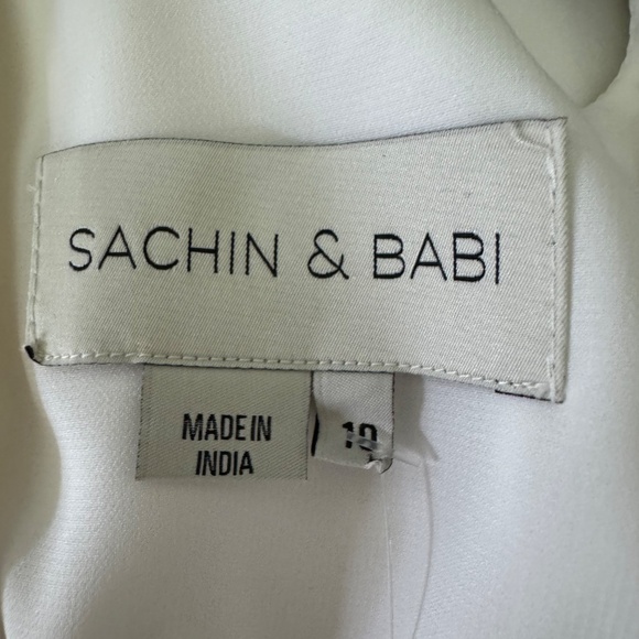 SACHIN & BABI Hailey Bead-embellished Minidress-Off White-size 10-NWT - Picture 6 of 8